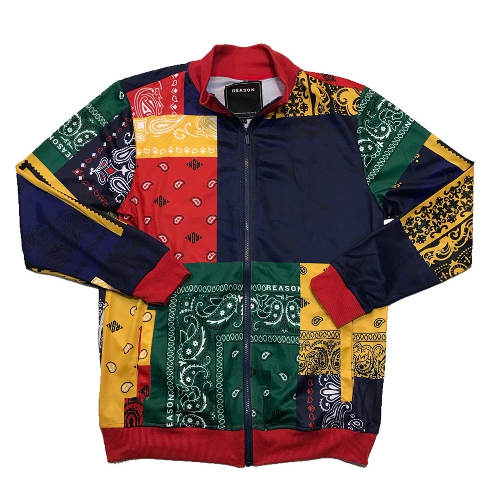 Men’s Colorful bandana Track jacket.